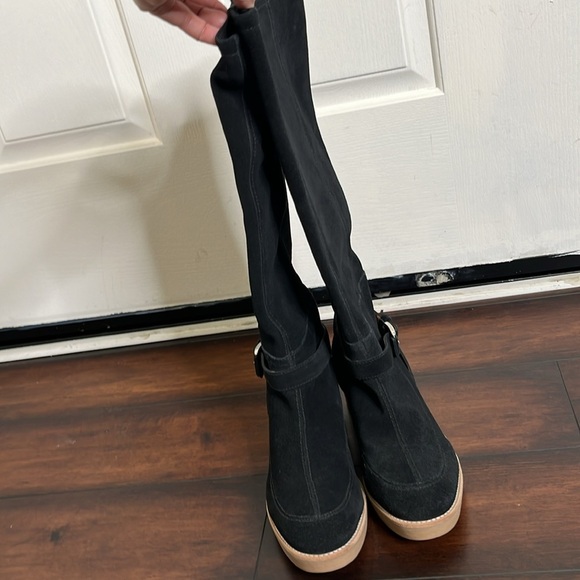 10 Crosby by Derek Lam Edie Boots size 6.5 Suede Equestrian Preppy New - Picture 5 of 11